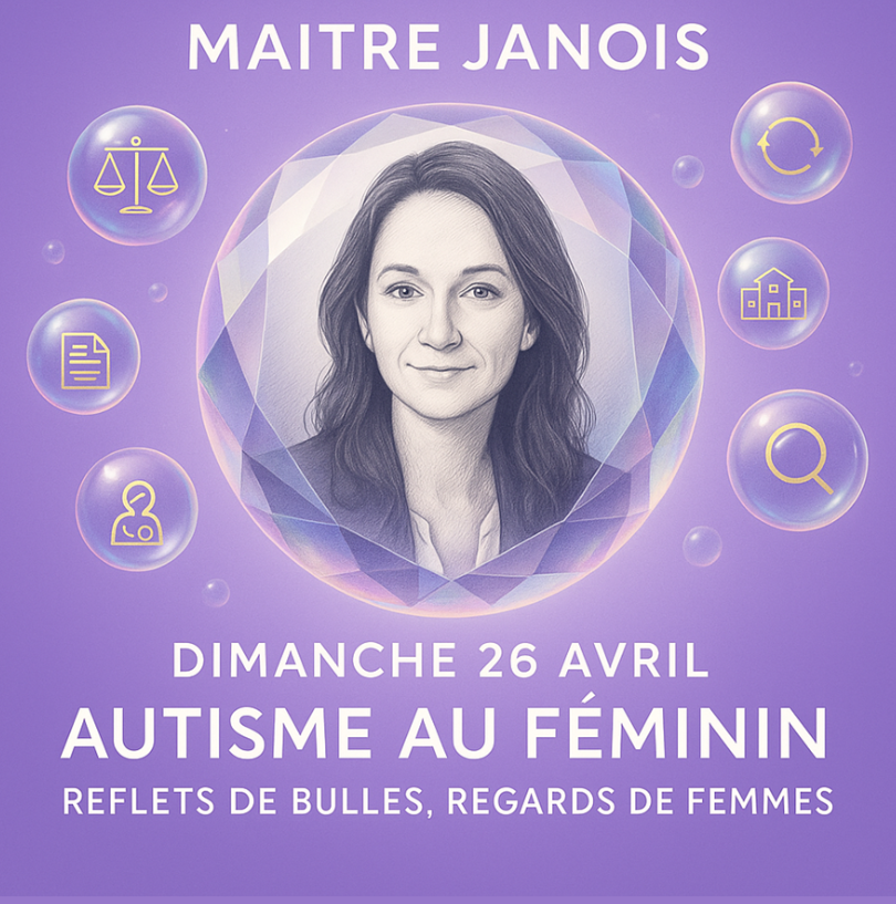 Avocate au barreau de Paris, Maître Sophie Janois intervient depuis plus de vingt ans auprès des enfants, adolescents, adultes autistes et de leurs familles