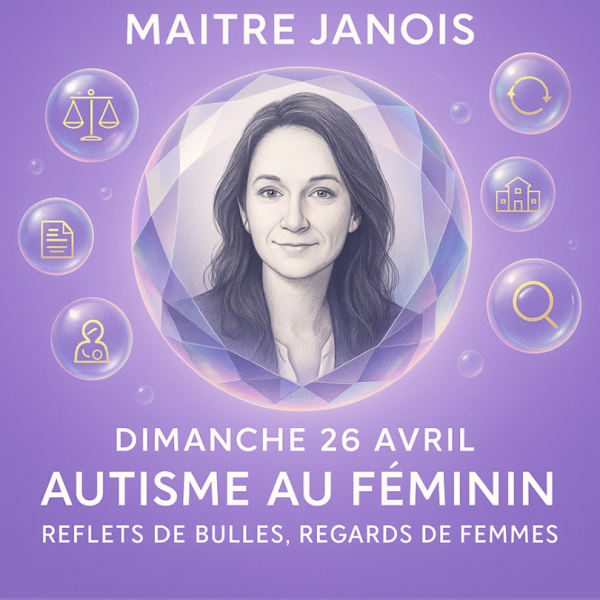 Avocate au barreau de Paris, Maître Sophie Janois intervient depuis plus de vingt ans auprès des enfants, adolescents, adultes autistes et de leurs familles